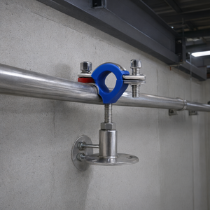 Support de fixation de tuyau réglable en acier inoxydable 304, durable, pour fixation de pipeline - Product Image 1