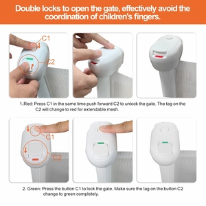 Barrière de sécurité pour porte Prodigy SG018A, barrière de sécurité pour bébé, barrière de sécurité pour animaux domestiques - Product Image 6