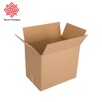 Baoren Individuell Bedruckte Gestanzte Umweltfreundliche Recycelbare Wellpappe-Schlitzboxen mit Griff für Bekleidungs-E-Commerce-Verpackungen