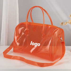 Trendy Portable European Style <b>Clear</b> Tote Spacious Convenient Storage <b>Bag</b> for Daily Use or Travel - Product Image 1