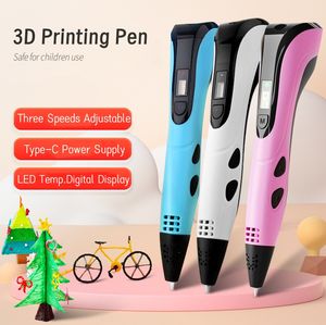 OEM <span class=keywords><strong>3D</strong></span> 펜 LED 스크린 DIY PLA 필라멘트 창의적인 장난감 선물 어린이 그림용 <span class=keywords><strong>3D</strong></span> 프린팅 펜 <span class=keywords><strong>3D</strong></span> 프린터 펜 - Product Image 1