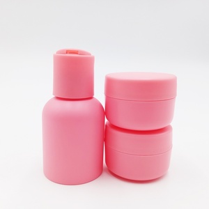 Hot Selling 50ml 60ml Empty Pink <b>Perfume</b> Plastic Toner <b>Spray</b> <b>Bottles</b> Cosmetics Containers and Jar for Skin Care Set - Product Image 4