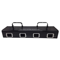 Lampe 4-Head Bar DJ RGB Purple Laser Line Scan Stage Lighting Disco Party Club DMX 512