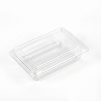 Boîte alimentaire en plastique avec couvercle pour l'emballage de produits frais, légumes, fruits et salades
