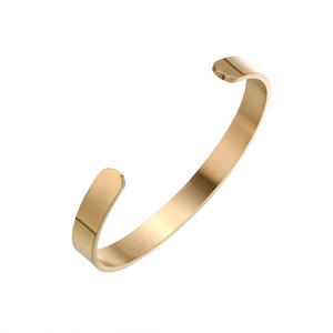 Brazalete de Acero Inoxidable 316L para Mujer y Hombre, Muestra Gratis, Grabado Personalizado con Mensaje Inspirador, Pulseras Personalizadas - Product Image 2