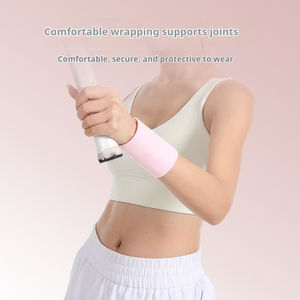 Toptan 2025 sıcak satış % 100% pamuk spor bilekliği nefes ter bandı elastik erkekler için hafif ince özel LOGO bilek desteği - Product Image 4