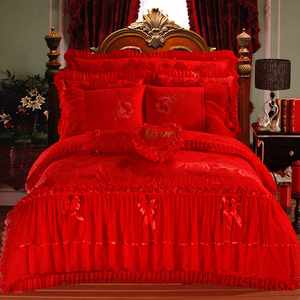 Wholesale Luxury Duvet Bedding Set King Size Quilt Comforter Wedding <b>Bed</b> <b>Sheet</b> Cover <b>Queen</b> Size Bedding Sets - Product Image 6