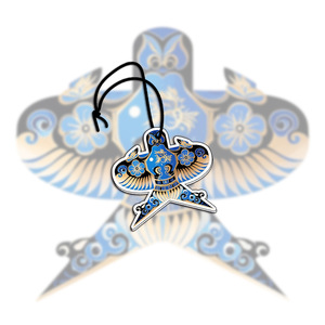 Pendentif <span class=keywords><strong>d</strong></span>ésodorisant créatif en papier coton Kite pour voiture, pour éliminer les odeurs, à suspendre sur rétroviseur ou grille <span class=keywords><strong>d</strong></span>'aération - Product Image 2