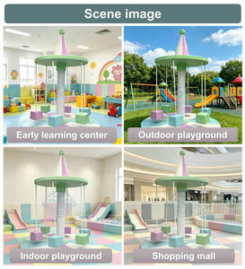 Carosello di carnevale in PVC albero Soft Play per bambini elettrico rotante giostra al coperto giostra per la casa centro commerciale divertimento parco rotante - Product Image 4