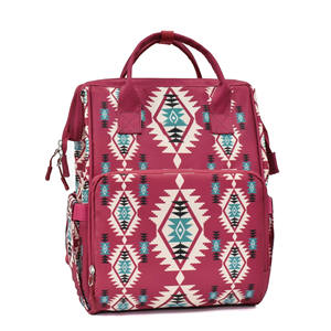 מכירה חמה התאמה אישית בסגנון אצטקי תיקי חיתול בד מערביים בעל קיבולת גדולה תרמיל מומיה - Product Image 2