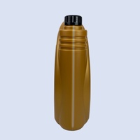 Conteneur d'huile moteur vide de haute qualité 4 litres jerrycan à essence en plastique de couleur verte avec ligne de niveau de liquide