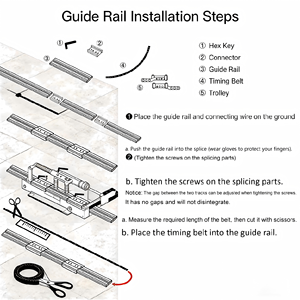 Kit moteur de rideau intelligent SIXWGH EWeLink, moteur électrique PC 60 kg, 45 W, silencieux, moteur DC compatible avec Alexa, Google Home, application, télécommande vocale - Product Image 3