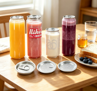 Vente en gros d'usine – Canettes en plastique PET de différentes tailles pour sodas, thé, jus, bière et autres boissons, avec logo personnalisé