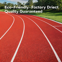 Piste de course communautaire en surface synthétique poreuse 14 mm de qualité professionnelle, fournie directement par l'usine pour les stades en Australie
