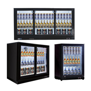 Comptoir de <span class=keywords><strong>bar</strong></span>, armoire à bière, armoire réfrigérée commerciale en acier inoxydable, vitrine réfrigérée pour boissons, réfrigérateur à boissons avec porte coulissante - Product Image 1
