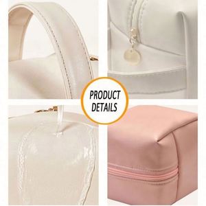 Pochette de voyage réutilisable en cuir PU imperméable, couleur unie, très vendue, avec logo personnalisé - Product Image 6