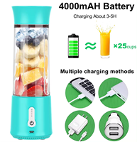Hoge kwaliteit, voedselveilige, stille, draagbare, waterdichte USB-blender voor shakes en smoothies, 500 ml, fruitblender