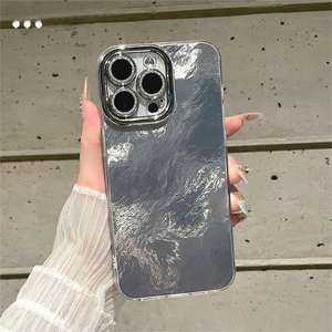 Coque pour iPhone 17 Pro Max, motif laser glacier avec film de protection d'objectif, découpe précise, coque de téléphone antichoc - Product Image 4