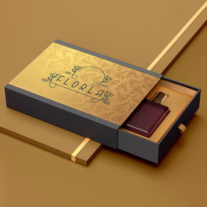 Custom Color Decoration Process Printed Logo Coated Paper Perfume Packaging Drawer Box with Pattern Customize - Product Image 2