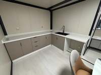 Maison préfabriquée modulaire moderne, résistante aux tremblements de terre et au feu, mini-maison en conteneur maritime