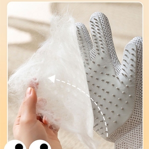 Cartoon Silicone <b>Pet</b> Grooming Glove with Soft Bristles for Cats - Product Image 2