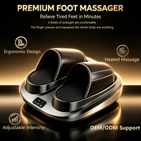 Masseur de pieds électrique Zhipin avec télécommande sans fil, fonction de minuterie, vibration Shiatsu, soulagement de la fasciite plantaire - Nouveau design