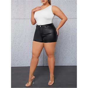 Mini-jupes en cuir PU pour femmes FOXA, taille plus, taille haute, moulantes, avec poches, pour club et soirées - Product Image 5