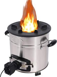 Réchaud moderne de ventilateur de charbon de bois d'acier inoxydable de SSM <span class=keywords><strong>Nice</strong></span> avec la bio masse multi - Product Image 5