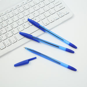 Stylo bille personnalisé avec logo, pointe 1,0 mm, encre multicolore, pour la rentrée scolaire et le bureau, en plastique économique, fabriqué au Zhejiang - Product Image 1