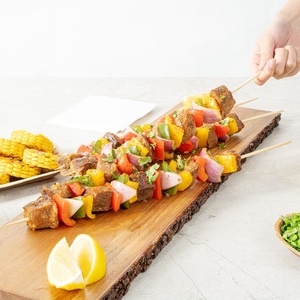 Grande <span class=keywords><strong>brochette</strong></span> en <span class=keywords><strong>bois</strong></span> de <span class=keywords><strong>30</strong></span> <span class=keywords><strong>cm</strong></span> pour hot-dogs, outil indispensable pour votre barbecue. - Product Image 6