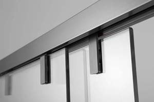 Puerta de ducha corrediza bidireccional, puerta de cristal para ducha, de dos vías, de - Product Image 3