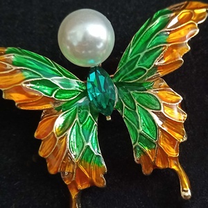 Envío Gratis broches mujer brujería de la concientización sobre <span class=keywords><strong>el</strong></span> cáncer de mama anillo de perlas de bufanda saree broche pin hijab - Product Image 2