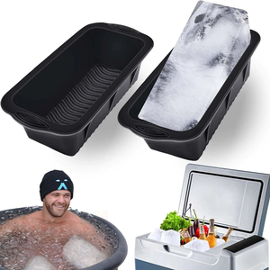 Moule à glaçons géant en silicone écologique personnalisé avec logo, facile à utiliser à la <span class=keywords><strong>maison</strong></span>, moule carré flexible surdimensionné <span class=keywords><strong>pour</strong></span> glaçons personnalisés - Product Image 2