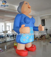 Ballon gonflable pas cher Abraham Cartoon de qualité supérieure pour la promotion des poupées hollandaises