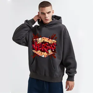 Men'S Pullover Hoodies For Gym Wholesale Hooded Sweatshirt Mens Luxury Slim Fit 800 Gsm French Terry Blank Hoodie