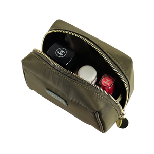 Ladies' Fashion PU Makeup <b>Bag</b> Small Travel-friendly <b>String</b> Closure with Stylish Thread Pattern Multi-Function Hangable Design - Product Image 3