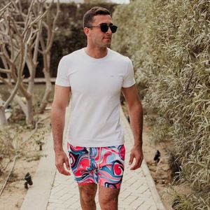 Manufacturer Wholesale Sports Cargo Printed Beach Shorts Swim <b>Trunks</b> <b>Men</b> Custom Logo Drawstring Swim Quick Dry Shorts - Product Image 3