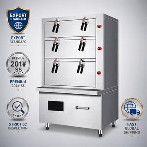 Commercial Three Deck Induction Seafood Steamer Cabinet 20kW 25kW 30kW for Restaurants Hotels Catering and Dealers - Product Image 6