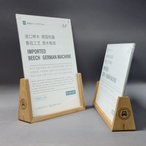 Gỗ thân thiện với môi có thể gập lại bảng có thể tháo rời giá danh sách hiển thị đứng dấu hiệu menu cho rượu vang bán lẻ - Product Image 1