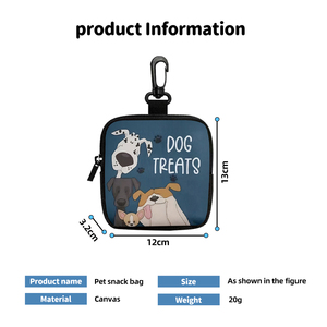 Sac de dressage pour chien personnalisé avec impression, crochet et fermeture éclair, ensemble d'entraînement pour chiot, sac de promenade pour chien, accessoires de dressage pour chien - Product Image 2