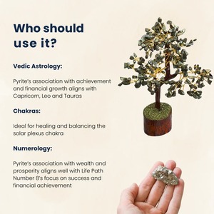 Arbre à argent en cristal de pyrite pour la prospérité et la confiance, 8-9 pouces - Product Image 3
