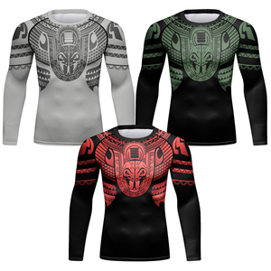 Conceptions personnalisées hommes manches longues camouflage Bjj Rash Guards Jiu Jitsu brésilien Rash Guards <span class=keywords><strong>t</strong></span>-<span class=keywords><strong>shirt</strong></span> à manches longues pour hommes - Product Image 6
