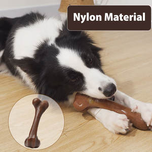 Yıkılmaz köpek oyuncak agresif Chewers lezzetli kemik diş çıkarma sopa sert Bite dayanıklı büyük köpek kemik çiğnemek oyuncaklar - Product Image 2