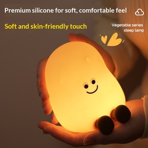 <span class=keywords><strong>Veilleuse</strong></span> pomme de terre pour enfants, 7 couleurs changeantes, <span class=keywords><strong>veilleuse</strong></span> en silicone souple, lampe tactile rechargeable, lampe de chevet, maison intelligente G26-33 - Product Image 2
