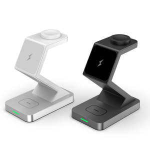 Nueva Estación de Carga Rápida 3 en 1 de 15W <span class=keywords><strong>2023</strong></span>, Base de Carga Inalámbrica Certificada para iWatch, <span class=keywords><strong>AirPods</strong></span>, iPhone y Samsung - Product Image 1
