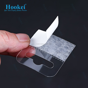 Hot Selling Self Adhesive Hang Tabs <b>Hooks</b> Plastic Display Hand Tabs Slot Hole Folding Tab for Store Retail Display - Product Image 1