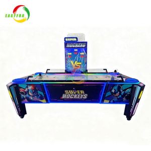 เครื่องเล่นเกมฮอกกี้อากาศแบบหยอดเหรียญอัตโนมัติ โต๊ะโลหะสำหรับเล่นเกมอาร์เคด รองรับผู้เล่นสองคนหรือหลายคน เกมกีฬา - Product Image 1