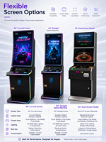 Juego de Habilidad con Pantalla Táctil LCD Curva de 43 Pulgadas, Inalámbrico, en Inglés, para Sala de Juegos, con Gabinete Metálico
