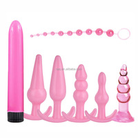 SacKnove vente en gros de jeux Bdsm pour couples adultes masseur de prostate ensemble de 7 pièces de perles vibrantes godemichet Anal doux jouets sexuels anaux