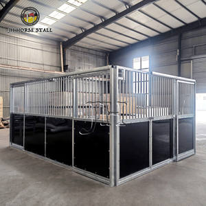 Dayanıklı Modüler Bağımsız Hafif At Ahırı Bölmesi, HDPE Dolgulu, Döner Yemlikli Oturmağı, Sıcak Daldırma Galvanizli Çerçeve - Product Image 1